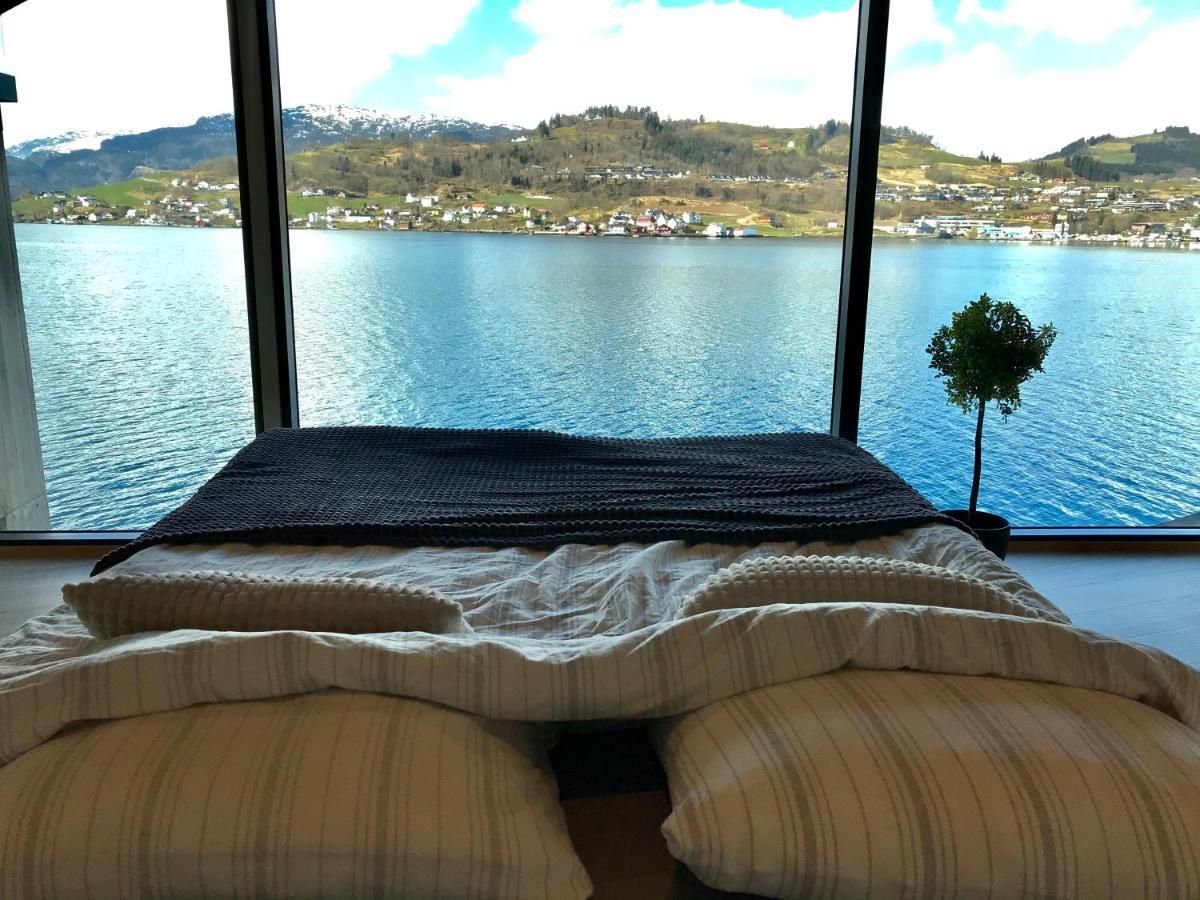 Panoramaresort In Hardangerfjorden Leilighet I Sjokanten Ved Hardangerfjorden For 7 Personer Boat , Sauna,Kajak, Sup For Rent Øystese Exterior foto